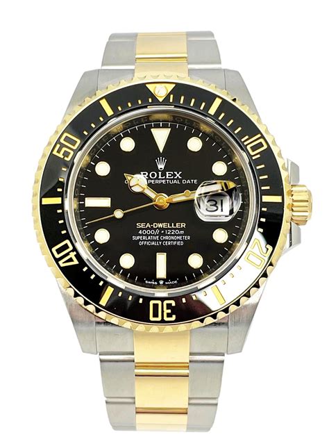 rolex sea dweller 43 two tone